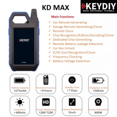 CNP133 KEYDIY KD-Max KD MAX Key Unlock Remote Generator Better than KD-X2 Support Update Online in Spanish Portuguese language