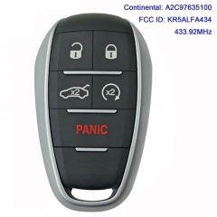 CN092002 Aftermarket 4+1B Smart Key for Alfa Romeo Frequency 434 MHz Trasnponder HITAG 128-bit AES