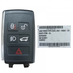 CN004037 OEM Smart key for Land/Range Rover Buttons:4+1 / Frequency:434MHz / Transponder: HITAG PRO Part No: PEPS(SUV)JK52-15K601-DH / Keyless Go