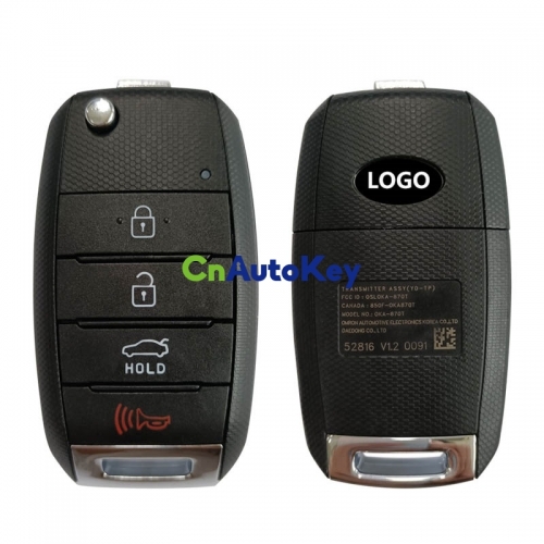 CN051133 OEM Kia Forte 2013-2016 Keyless Entry Remote Flip Key Fob OSLOKA-870T (YD-TP) 95430-A7400 4D70 chip