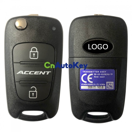 CN020122 2010-2013 Hyundai Accent Flip Key 2B – 433MHZ – 95430-1R110