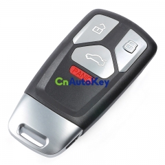 CS008040 Replacement Smart Remote Key Shell Case Cover 4 Buttons for Audi TT A4 A5 S4 S5 Q7 SQ7, 4M0 959 754 (Outer Shell Only)