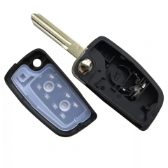 CS027028 Folding Flip Remote Car Key Shell 2/3/4 Buttons For Nissan Qashqai Sunny NV200 Auto Remote Folding Key With Uncut NSN14 Blade