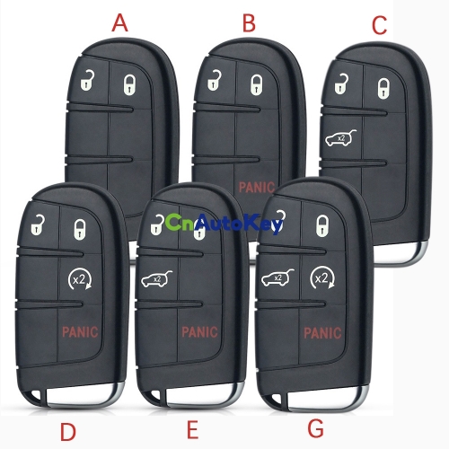 CN087038 2/3/4/5 Button Smart Remote Key M3N40821302 Fob 433MHz For Dodge Durango 2013-2020 ID46 pcf7945 7953 Car Key Fob