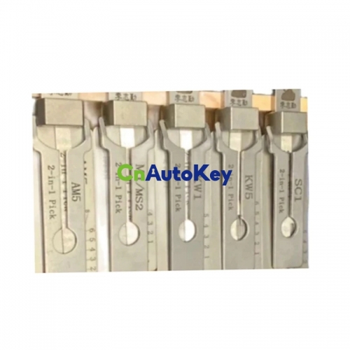 CLS02063  Original Lishi 2 in 1 M1/M2 AM5 SC1 SC4 KW1 KW5 Decoder for Locksmith Repairing Tools
