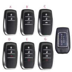 CS007107 2/3/4 Buttons Remote Key Shell For Toyota Fortuner Prado Camry Rav4 Highlander Crown Fob Smart Key Keyless Case Housing