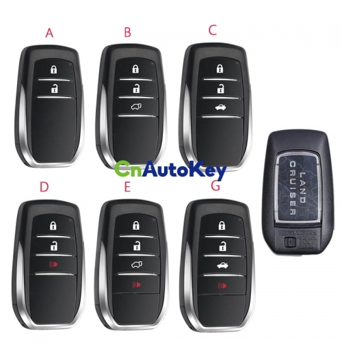 CS007107 2/3/4 Buttons Remote Key Shell For Toyota Fortuner Prado Camry Rav4 Highlander Crown Fob Smart Key Keyless Case Housing