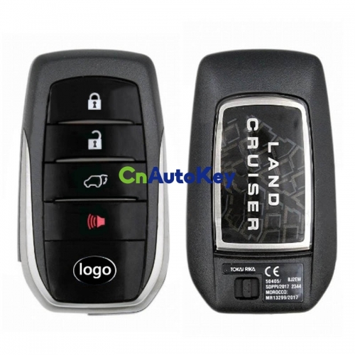 CN007228  toyota land cruiser 2020 Smart key 3+1 button 433mhz 89904-60x80 433mhz