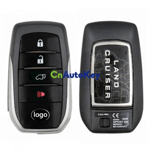 CN007245 Genuine Toyota Land Cruiser 2018 Smart Key Remote 4 Buttons 433MHz 89904-60N20 89904-60N21 89904-60N70 FCC ID: BJ2EW PAGE1 A8 CHIP