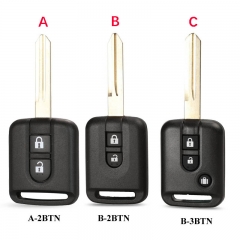 CS010030 2/3 Buttons Remote Car Key Shell For Nissan Qashqai Navara Micra NV200 ...