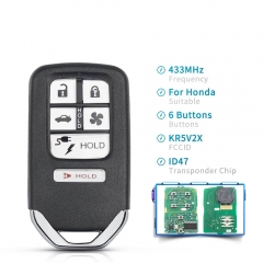 CN003093 Original Honda Smart Key 5+1button Remote KR5V2X 433MHZ 47CHIP