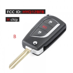 CN007249  315MHz H Chip FCC: HYQ12BFB, 89070-06790 Replacement Flip Folding 3 Button Remote Key Fob for Toyota Camry 2018 2019 2020 1 order