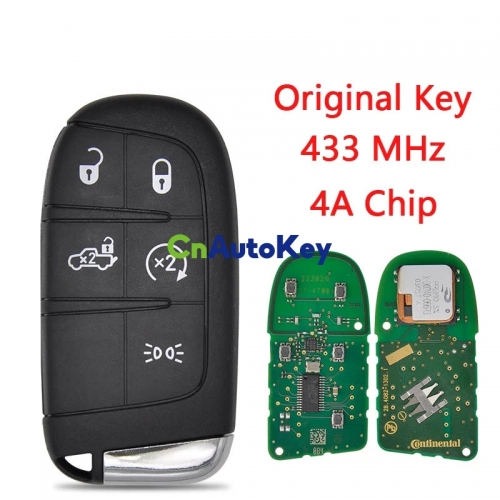 CN017023 Original Remote Control Car Key For Fiat 500 500L 500X 2016 2017 2018 2019 4A Chip 433MHz