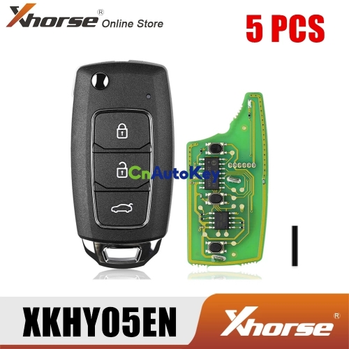 XKHY05EN Wire Remote Key for Hyundai 3 Buttons English Version 5PCS/Lot 4.8