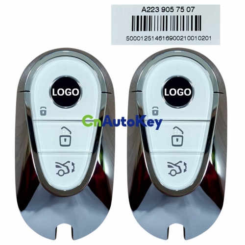 CN002091 OEM Smart Key Mercedes S-Class 2020+ Buttons:3 / Frequency: 433.92MHz / Part No: A223 905 75 07 (ONLY PAIRS)