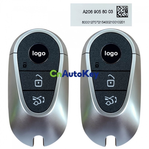 CN002090 OEM Smart Key Mercedes C-Class 2020+ Buttons:3 / Frequency: 433.92MHz / Part No: A206 905 80 03 (ONLY PAIRS)