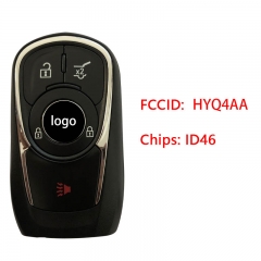 CN013024 2017-2020 Buick LaCrosse 4-Button Smart Key Fob Remote (FCC: HYQ4AA, P/...