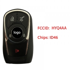 CN013024 2017-2020 Buick LaCrosse 4-Button Smart Key Fob Remote (FCC: HYQ4AA, P/N: 13508414)