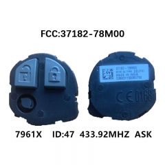 CN048019  for Suzuki 2 button remote key 433.92MHZ with 47 chip-ASK model 37182-78M00 Model NO:T79M0 DELPHI 53683Y150720329