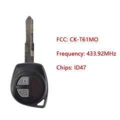 CN048020 T61M0 Remote For Suzuki cultus Xcross SX4 433.92MHz FSK PCF7961X / HITA...