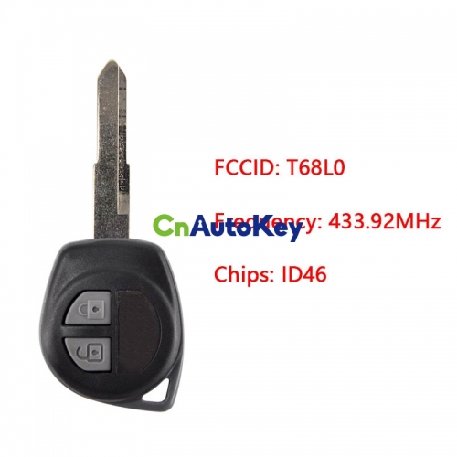 CN048021 2 Btns 433.92MHz PCF7961A / 46 CHIP Remote Key For Suzuki Swift 37145-71L20 37145-71L2