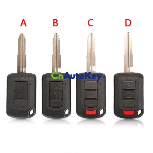 CS011019  Remote Head Key Shell Housing Fob 2/3/4 Buttons For Mitsubishi Eclipse Outlander Mirage lancer OUCJ166N Car Key Case