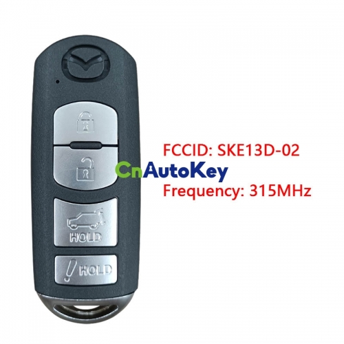 CN026045 SKE13D-02 SKE13D-01 Remote Key Fob 4 Buttons 315MHz 49 Chip for Mazda CX-5 CX-9 2016 2017 2018 2019 WAZSKE13D02 01