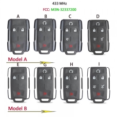 CN014084  Remote Control Key 3 / 4 / 5 / 6 Button 433MHz Fob for Chevrolet Silve...