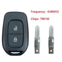 CN010058 2 Button Remote Smart Car Key 433MHZ 4A PCF7961M Chip VAC102 Uncut Blad...