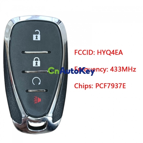 CN014050 for Chevrolet Camaro Malibu Smart Keyless Entry Remote Key 3+1 Button 433MHz HYQ4EA 13508871