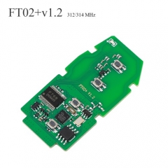 KH040 Lonsdor FT02 PH0440B Update Version of FT11-H0410C 312/314 MHz Toyota Smart Key PCB Frequency Switchable