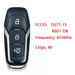 CN018037 Original new Ford Mondeo 3 button smart key card 433mhz DS7T-15K601-DB