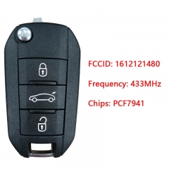 CN016031 ORIGINAL Flip Key for Citroen Buttons3 Frequency 434 MHz Transponder PC...