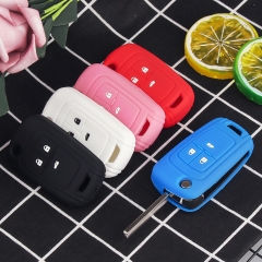 CS013021 Key Rings Silicone Remote Car Keys Cover Case For Buick For OPEL VAUXHALL Astra J Corsa E Insignia Zafira C For Chevrolet
