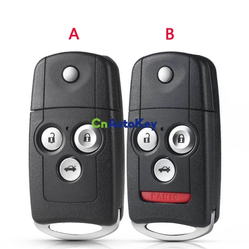 CS003039 For Honda 3/4 Buttons Car Remote Key Shell For Honda Acura Civic Accord Jazz CRV HRV Original Key Case Replacement