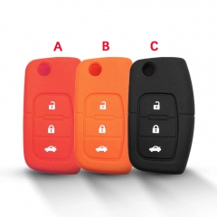 CS018042 For Ford Fiesta Focus Focus C-Max Galaxy Kuga Mondeo MK4 S-Max Fob Smart Remote Key Case Cover Silicone Car Key Cover