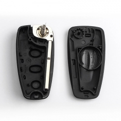 CS018044 3 Buttons For Ford Focus Mondeo Fiesta 2013 Fob Auto Case With HU101 Blade Flip Folding Remote Key Shell Car Key Cover