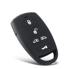 CS020037 Key Rings for Hyundai for Kia Sedona Mini Van 5 Buttons Silicone rubber Car Key Cover Case Holder Shell Skin