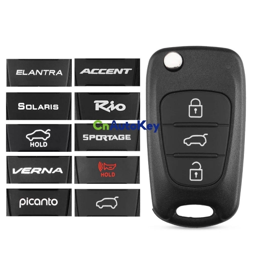 CS020035 Remote Car Key Shell Case For Hyundai Solaris Accent Avante I30 IX35 For Kia K2 K5 Rio 3 Ceed Sorento Sportage 3 BT Flip