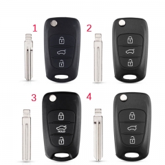 CS020035 Remote Car Key Shell Case For Hyundai Solaris Accent Avante I30 IX35 For Kia K2 K5 Rio 3 Ceed Sorento Sportage 3 BT Flip