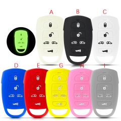 CS020037 Key Rings for Hyundai for Kia Sedona Mini Van 5 Buttons Silicone rubber...