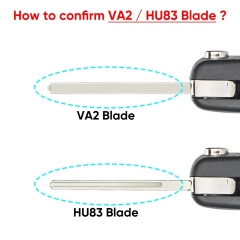 CS009042 3 Taste HU83/VA2 Klinge Auto Schlüssel Fall für Peugeot 508 208 2008 308 3008 5008 Citroen C3 c4 C4L Elysee Fob Fall