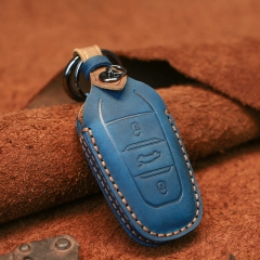 CS009046 Car Auto Key Fob Case For Peugeot 208 308 508 3008 5008 For Citroen C4 Picasso DS3 DS4 DS5 DS6 Genuine Leather Handmade