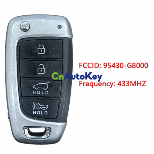 CN020123 Hyundai Azera Genuine Flip Remote Key 2018 4 Buttons 433MHz 95430-G8000