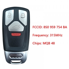 CN008071 Genuine Audi TTS Rs Key 315MHZ 48 CHIP 8S0959754BA