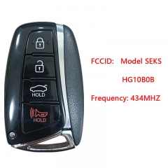 CN020153 2010-2011 Hyundai Grandeur 3+1 button remote key 434MHZ 4D70+dst40 Model SEKSHG10B0B KCCSCK-SEKSHG10B0B CMIIT ID 2011DJ0456