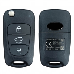 CN020095 Genuine Hyundai i30 3 Buttons Flip Remote Key 2012+ 433MHZ 4D60 Chip RKE-4F04(GD) 95430 A5100