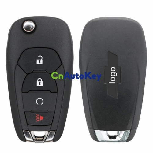 CN014091 3+1 Button Remote For 2015+ Chevrolet Cruze Flip Key 434Mhz 46 chips HU100 Blade Key