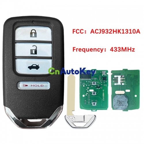CN003149 2016-2017 Honda Accord Smart Keyless Proximity Remote 72147-T2G-A61 ACJ932HK1310A