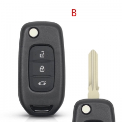 CS010036  2/3 Buttons Flip Folding Remote Car Key Case Shell For Renault Dacia Logan Sandero Lodgy Dokker Duster 2016 Uncut Blade